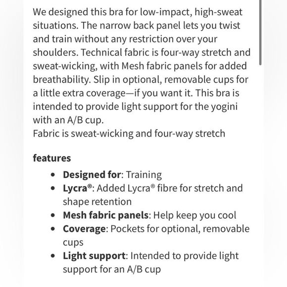 Lululemon Twist & Train Bra Black - Picture 9 of 16